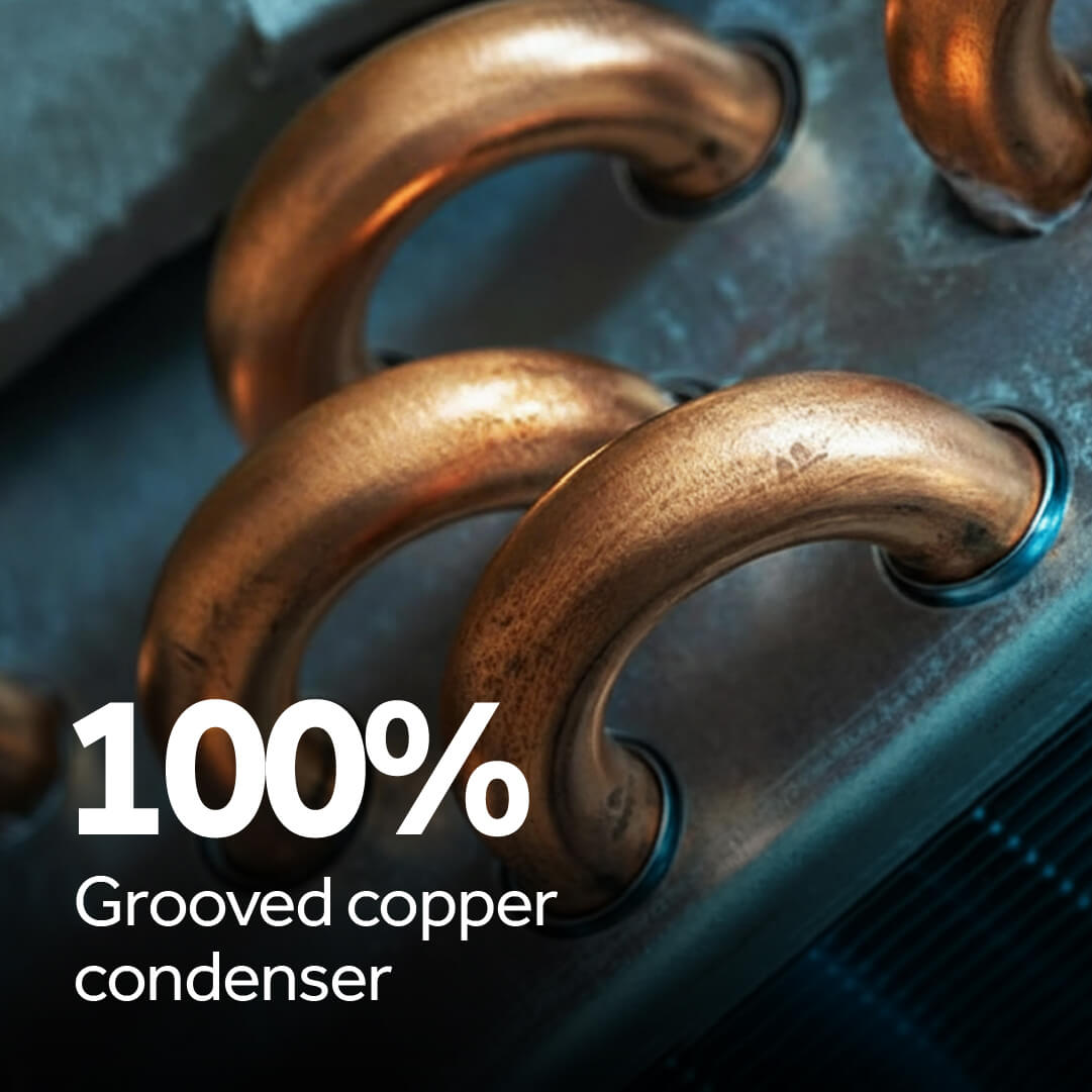 100_ grooved copper