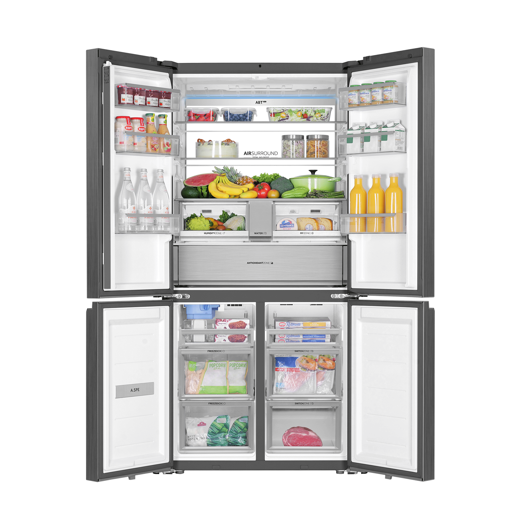 HRF-825TDBGUK3-front view woth food included